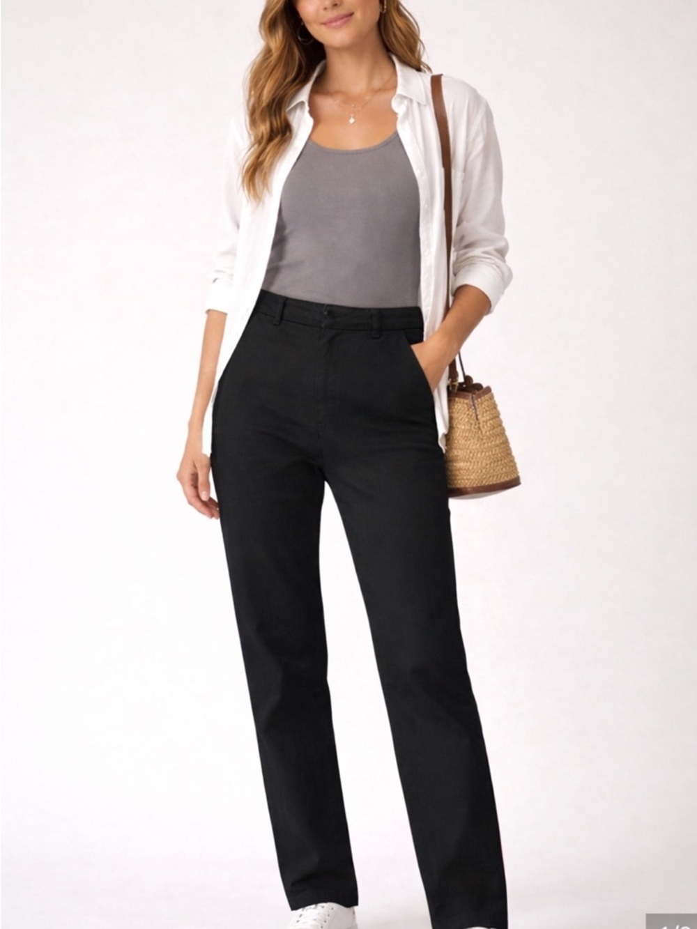 43. Volcom • NWT High-Rise Straight Black Pants